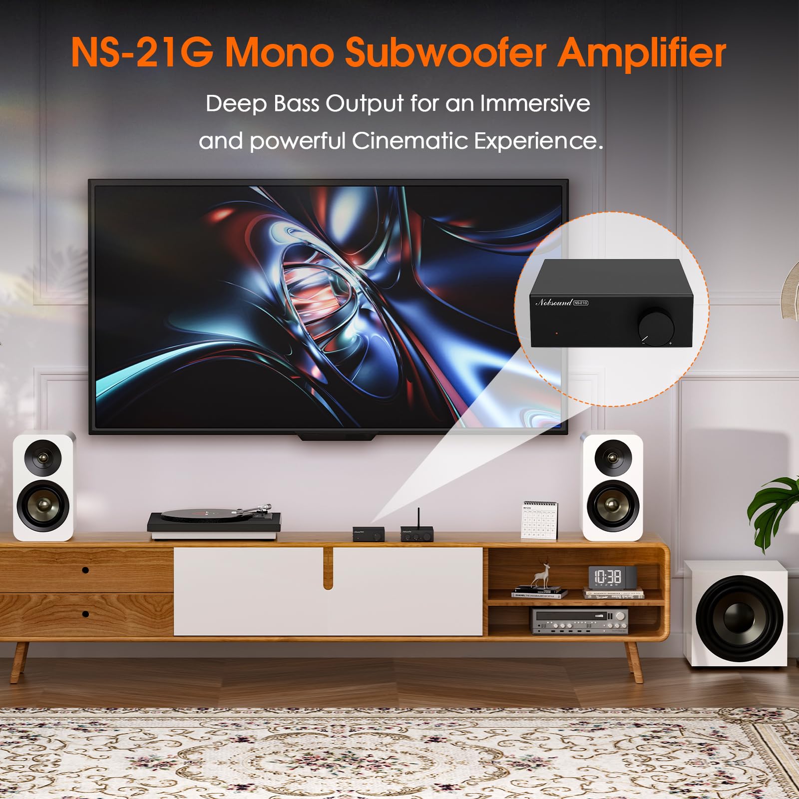 Amazon.co.jp: Nobsound ミニモノサブウーファーアンプ:100W HiFi